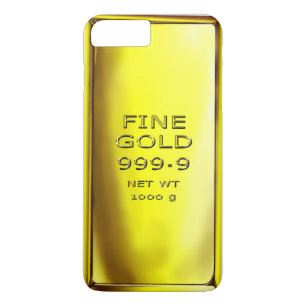 Coque iPhone 7 Plus Cas de téléphone de barre d'or