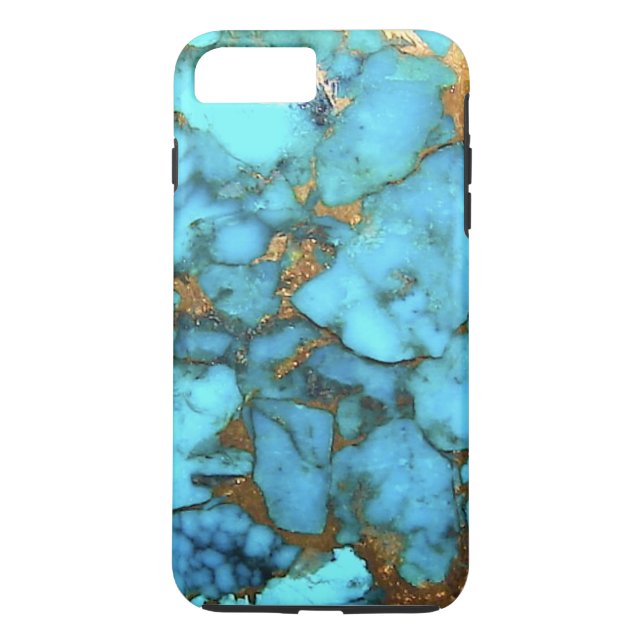 Coques Case-Mate iPhone "Cas de téléphone de bleu de turquoise " (Dos)