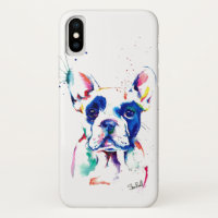 Cas de téléphone de bouledogue français