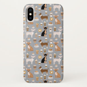 Coques Pour iPhone Cas de téléphone de café de chiwawas