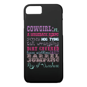 Coque iPhone 8/7 Cas de téléphone de cow-girl