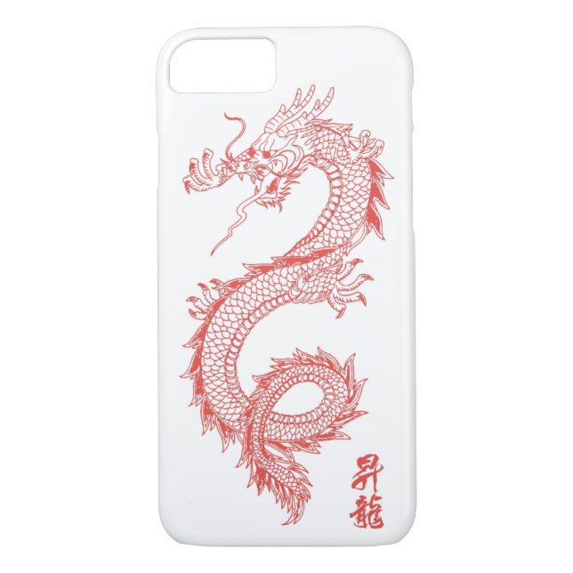 Coques Case-Mate iPhone cas de téléphone de dragon de rouge de l'iPhone 7 (Dos)
