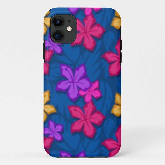 Coques Case-Mate iPhone Cas de téléphone de fleur de marguerite bleue (Dos)