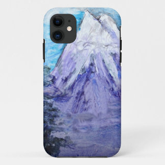 Coque iPhone 11 Cas de téléphone de majesté de montagne pourpre