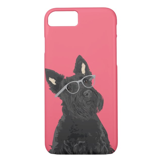 Coques Case-Mate iPhone Cas de téléphone de Terrier d'écossais de hippie (Dos)