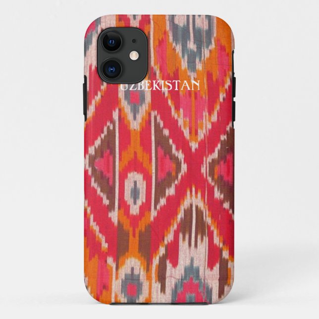 Coques Case-Mate iPhone Cas de téléphone de tissu d'Ikat (Dos)