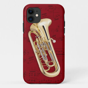 Coque Case-Mate iPhone Cas de téléphone d'euphonium et de musique.