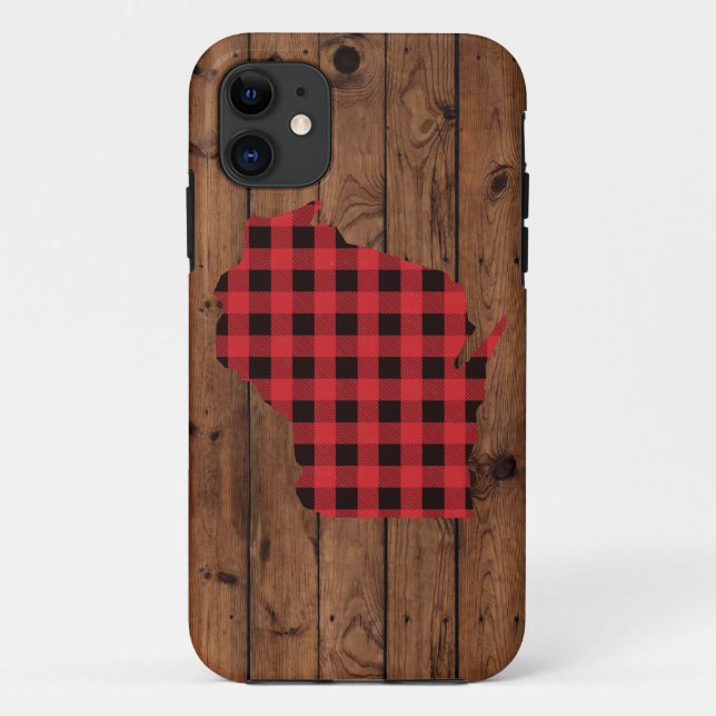 Coques Case-Mate iPhone Cas de téléphone du Wisconsin de plaid de Paul (Dos)