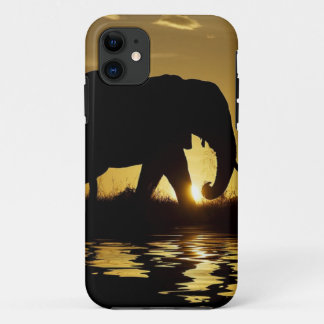 Coque Case-Mate Pour iPhone Cas d'éléphant de coucher du soleil