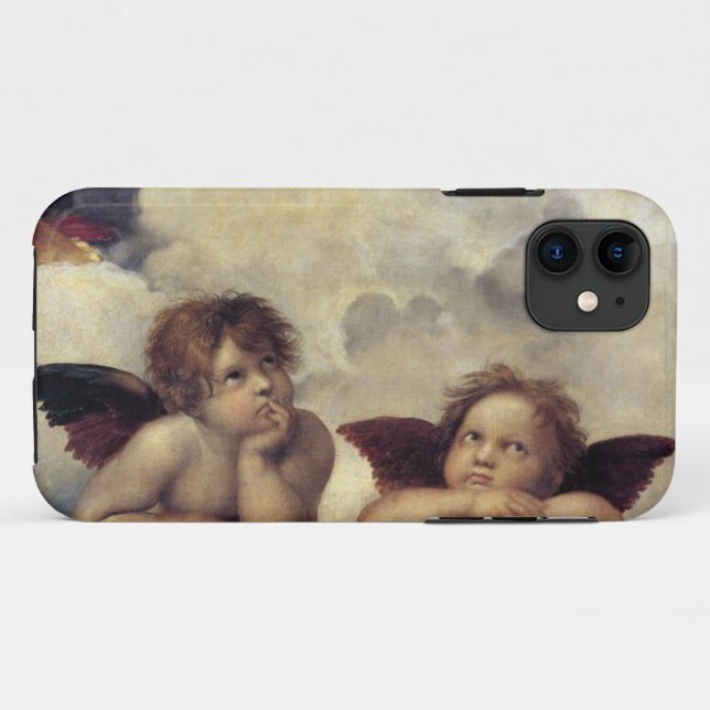 Coques Case-Mate iPhone Cas des anges de Raphael (Dos (Horizontal))