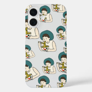 Coque Pour iPhone 16 Cas dessin animé manger nouilles de poulet