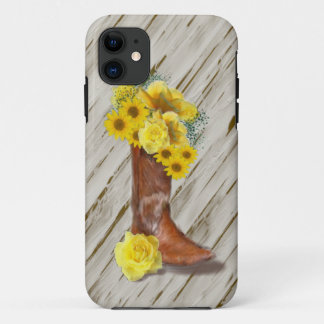 Coque iPhone 11 Cas d'IPhone 5 de bouquet de cow-girl