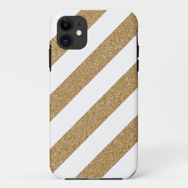 Coques Case-Mate iPhone Cas d'Iphone 5 de rayure d'or (Dos)
