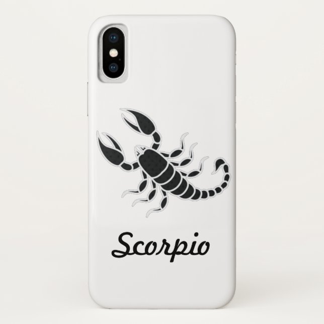 Coques Case-Mate iPhone Cas d'IphoneX de Scorpion (Dos)