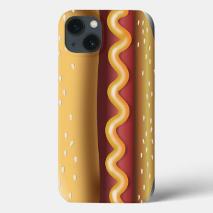 iPhone 13 Coque Cas drôle de téléphone portable de hot-dog