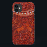Coque Case-Mate iPhone cas en cuir occidental de l'iphone 5 de mustang<br><div class="desc">Un cas simili cuir vintage comportant les chevaux sauvages. Veuillez noter que,  comme TOUS LES cas de Zazzle,  ce n'est pas vrai cuir,  il est une copie en cuir sur un boîtier en plastique sans heurt.</div>