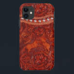 Coque Case-Mate iPhone cas en cuir occidental de l'iphone 5 de mustang<br><div class="desc">Un cas simili cuir vintage comportant les chevaux sauvages. Veuillez noter que,  comme TOUS LES cas de Zazzle,  ce n'est pas vrai cuir,  il est une copie en cuir sur un boîtier en plastique sans heurt.</div>