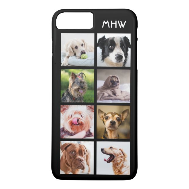 Coques Case-Mate iPhone Cas faits sur commande de monogramme de chiens de (Dos)