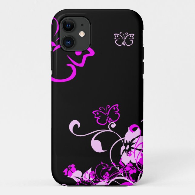 Coques Case-Mate iPhone Cas floral de l'iPhone 5 de papillon (Dos)