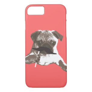 Coque iPhone 8/7 Cas frais de l'iPhone 7 de carlin de moustache