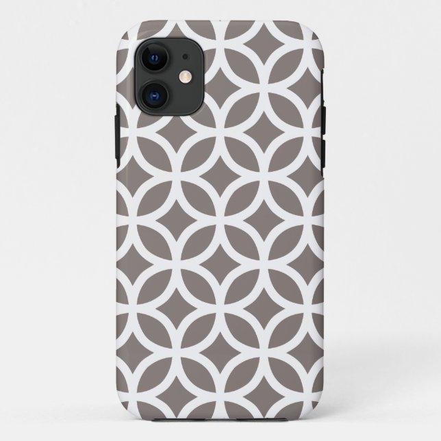 Coques Case-Mate iPhone Cas géométrique d'Iphone 5 de brun de bois de (Dos)