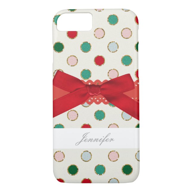 Coques Case-Mate iPhone Cas Girly de téléphone de vacances de Noël (Dos)