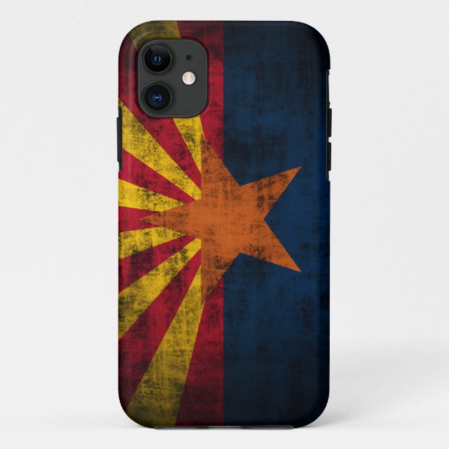 Coques Case-Mate iPhone Cas grunge de l'iPhone 5 de drapeau de l'Arizona à (Dos)