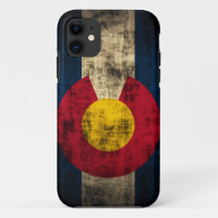 Cas grunge de l'iPhone 5 de drapeau du Colorado à