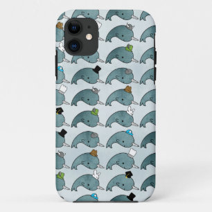 Coque Case-Mate Pour iPhone Cas grunge de téléphone de casquettes de Narwhal