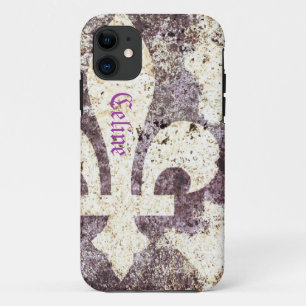 Etui iPhone Case-Mate Cas grunge de téléphone de fleur de lis