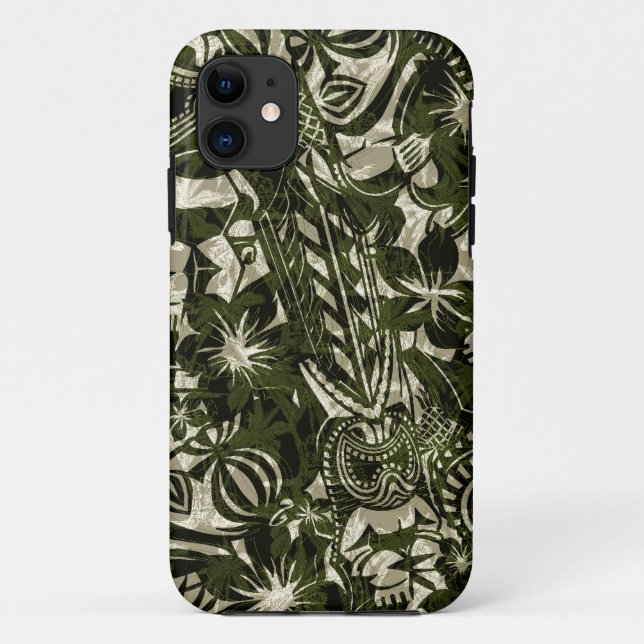 Coques Case-Mate iPhone Cas hawaïen de l'iPhone 5 de commerçant de Tiki (Dos)