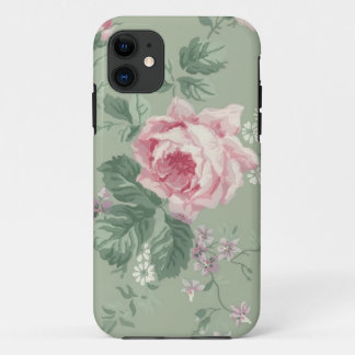 Coque iPhone 11 Cas iPhone5 floral de rose vintage de rose