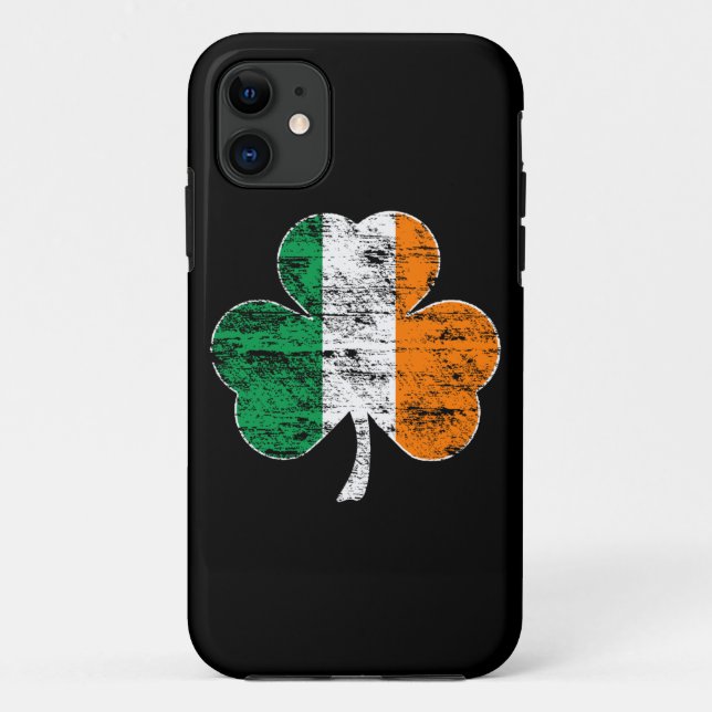 Coques Case-Mate iPhone Cas irlandais de l'iPhone 5 de shamrock de drapeau (Dos)