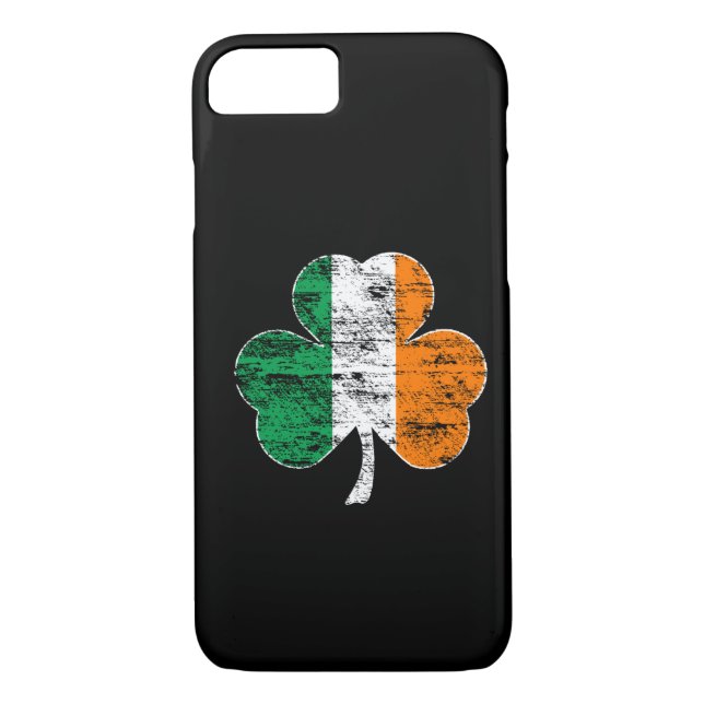 Coques Case-Mate iPhone Cas irlandais de l'iPhone 7 de shamrock de drapeau (Dos)
