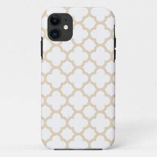 Coque Case-Mate iPhone Cas \ ivoire de l'iPhone 5/5S de Quatrefoil