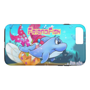 Coque iPhone 7 Plus Cas mignon de l'iPhone 7/plus de dauphin