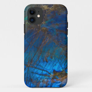 Coque iPhone 11 Cas minéral de téléphone de labradorite