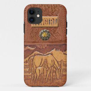 Coque Case-Mate iPhone Cas occidental d'IPhone 5 de cow-girl de "cheval