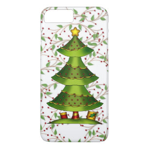 Coque iPhone 8 Plus/7 Plus Cas plus de l'iPhone 7 d'arbre de Noël à peine l