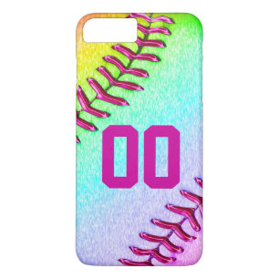 Coque iPhone 8 Plus/7 Plus Cas plus de l'iPhone 7 du base-ball avec le nombre