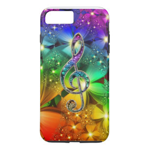 Case-Mate iPhone Case Cas psychédélique de l'iPhone 7 de clef de musiq