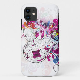 Coques Pour iPhone Cas rose abstrait Girly de Coque-Compagnon du