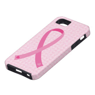 Coque iPhone 5 Cas rose de l'iPhone 5 de conscience de cancer du