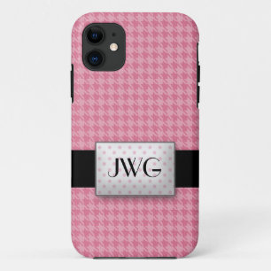 Coque Case-Mate iPhone Cas rose de l'iPhone 5 de monogramme de