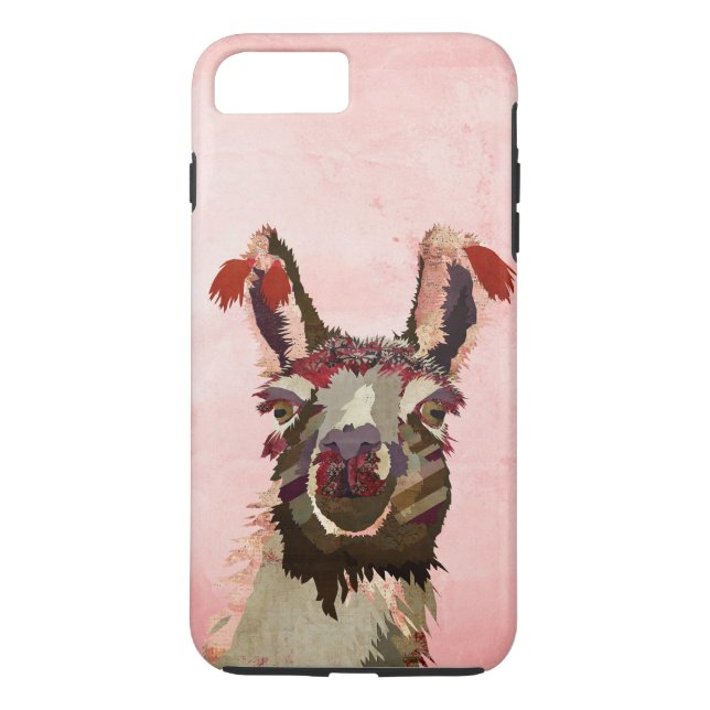 Coques Case-Mate iPhone Cas rose de l'iPhone 7 de lama (Dos)