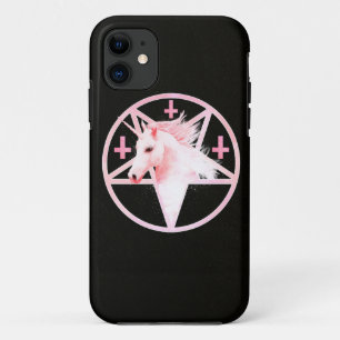 Coque Case-Mate Pour iPhone Cas rose de pentagone étoilé de licorne
