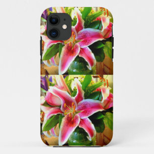 Coque Case-Mate Pour iPhone cas rose de téléphone de lis d'astronome