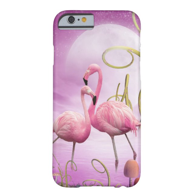 Coques Case-Mate iPhone Cas rose lunatique de l'iPhone 6 de Flamants roses (Dos)