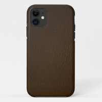 Cas simili cuir de l'iPhone 5 de brun foncé