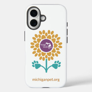 Coque Pour iPhone 16 Cas téléphoniques des Empreintes de pattes de tour